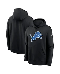 Nike Men's Black Detroit Lions Club Fleece Pullover Hoodie