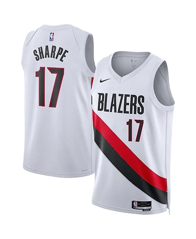 Nike Men's and Women's Shaedon Sharpe White Portland Trail Blazers Swingman Player Jersey
