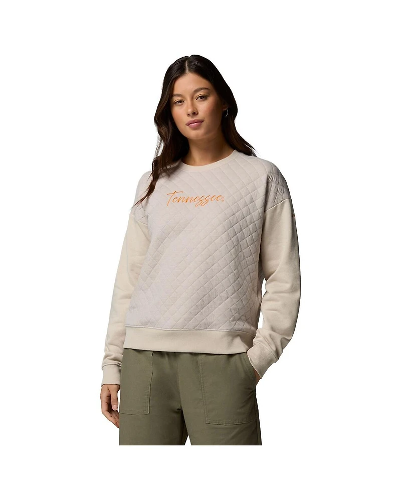 Columbia Women's Gray Tennessee Volunteers Collegiate Hart Mountain Quilted Sweatshirt