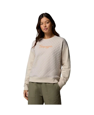 Columbia Women's Gray Tennessee Volunteers Collegiate Hart Mountain Quilted Sweatshirt