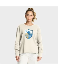 Fanatics Women's Cream Los Angeles Chargers Dove Legacy Long Sleeve T-Shirt