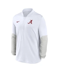 Nike Men's White Alabama Crimson Tide One Goal Performance Half-Zip Pullover Hoodie