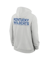 Nike Men's Gray Kentucky Wildcats 2025 Sideline Standard Issue Dri-fit Full-Zip Hoodie