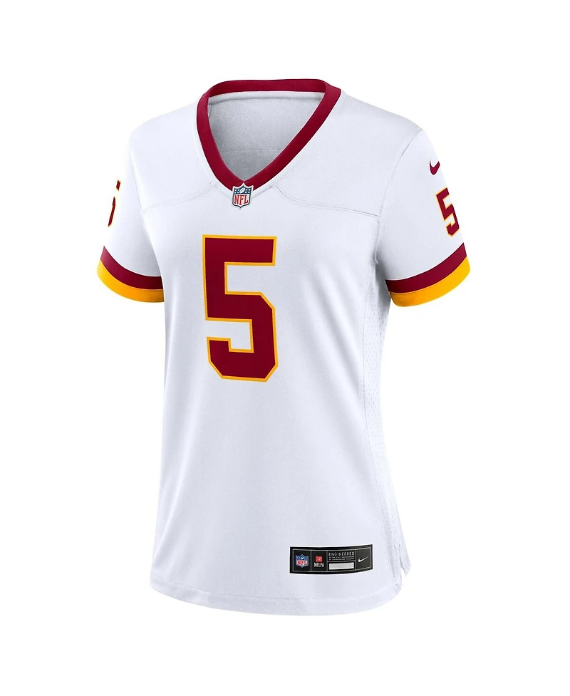 Nike Women's Jayden Daniels White Washington Commanders Game Super Bowl Era Jersey
