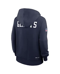 Nike Women's Royal New York Giants Throwback Sideline Standard Issue Dri-fit Hoodie