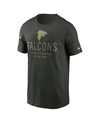 Nike Men's Forest Green Atlanta Falcons 2025 Salute to Service Sideline Primary Edge Dri-fit T-Shirt