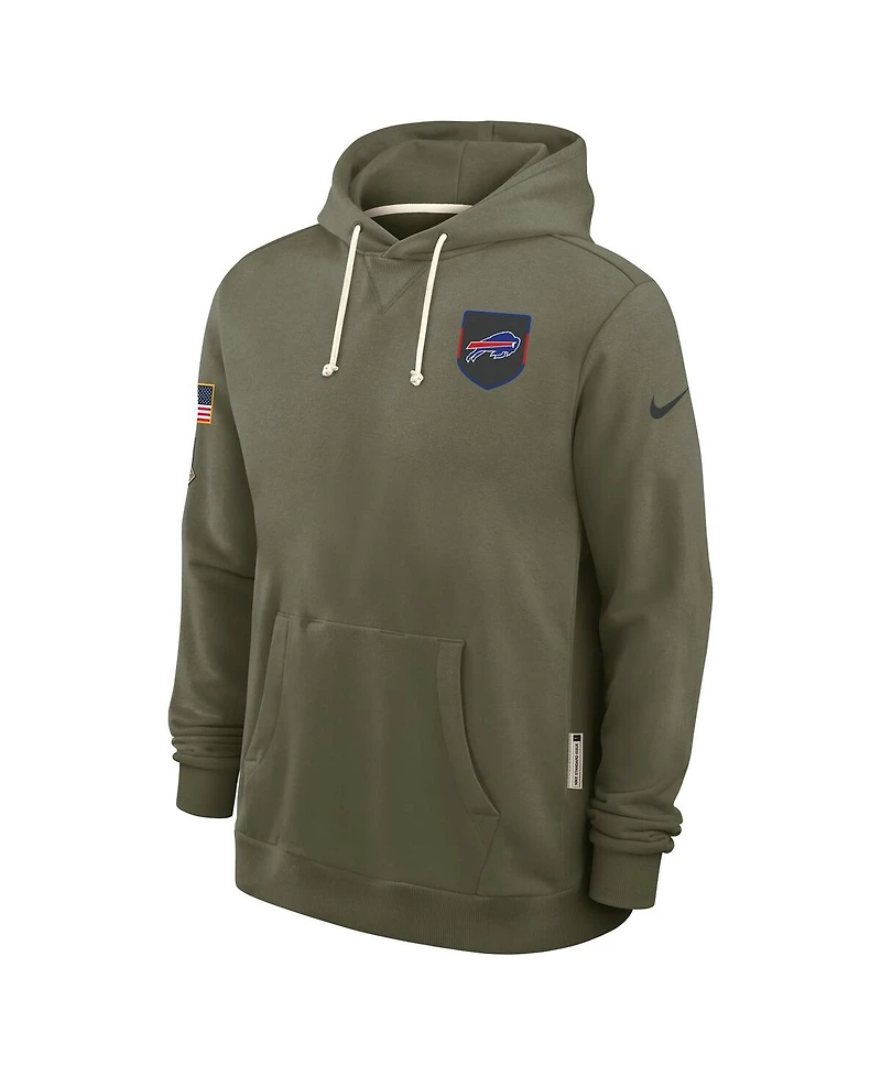 Nike Men's Olive Buffalo Bills 2025 Salute to Service Sideline Standard Issue Dri-fit Hoodie