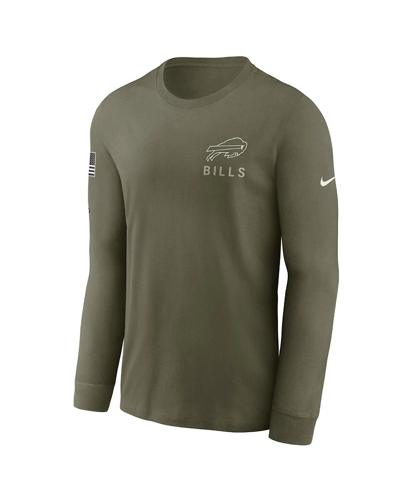 Nike Men's Olive Buffalo Bills 2025 Salute to Service Long Sleeve T-Shirt