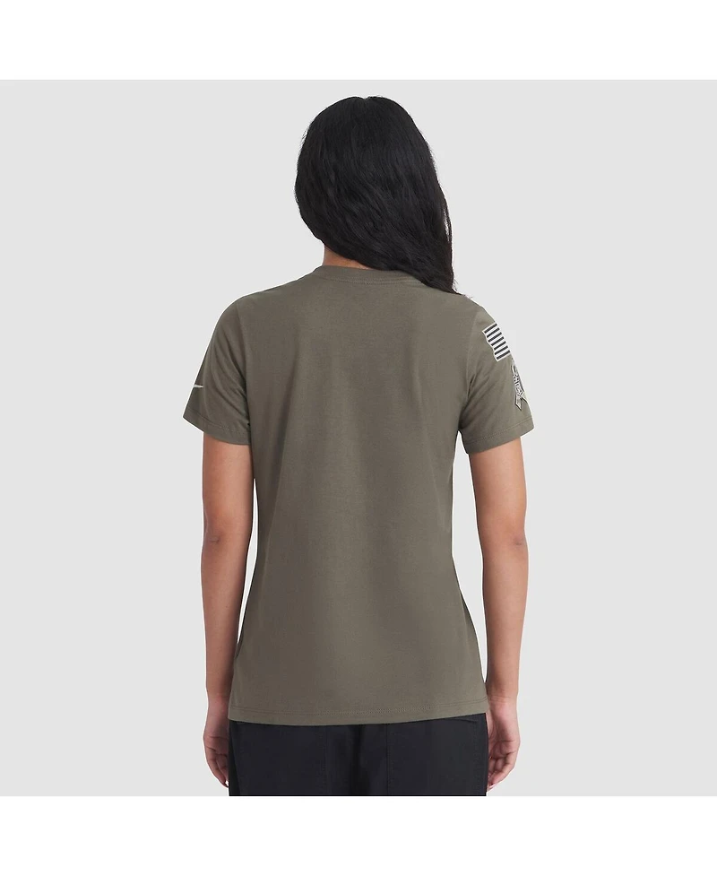 Nike Women's Olive Baltimore Ravens 2025 Salute to Service Sideline T-Shirt