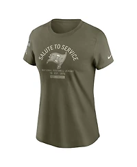 Nike Women's Olive Tampa Bay Buccaneers 2025 Salute to Service Sideline T-Shirt