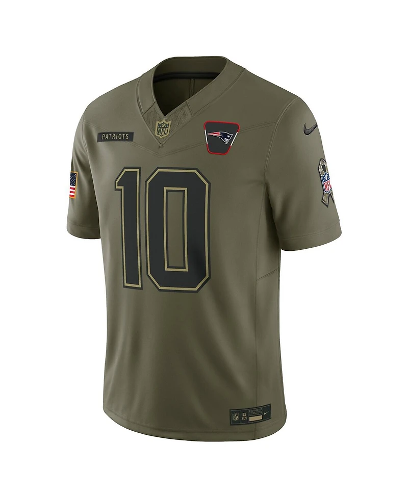 Nike Men's Drake Maye Olive New England Patriots 2025 Salute to Service Limited Jersey