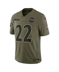 Nike Men's Derrick Henry Olive Baltimore Ravens 2025 Salute to Service Limited Jersey