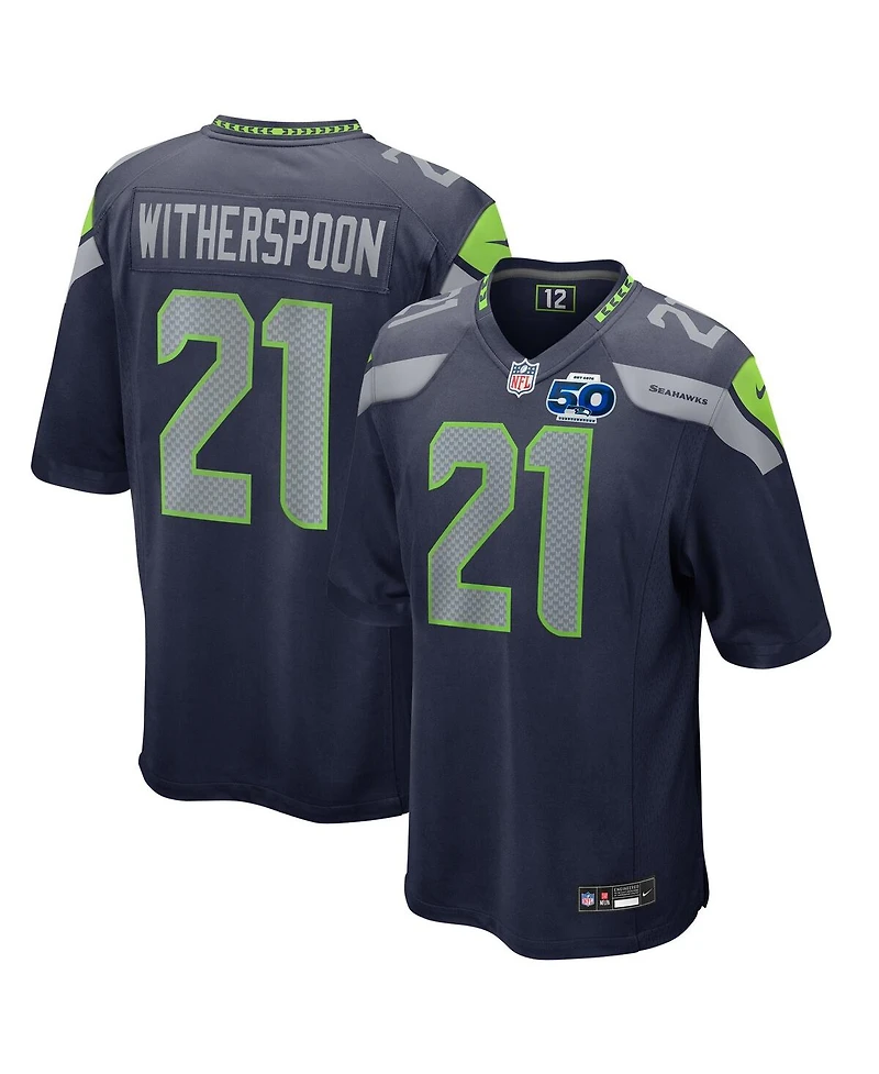 Nike Men's Devon Witherspoon College Navy Seattle Seahawks Team 50th Season Game Jersey