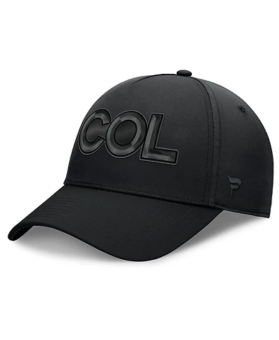 Fanatics Men's Black Colorado Avalanche Authentic Pro Road Team Code Flex Hat