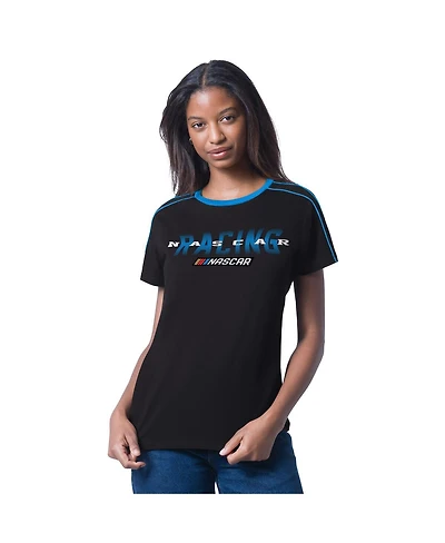 G-iii 4Her by Carl Banks Women's Black Nascar Coaching T-Shirt