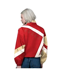 Starter Women's Scarlet/Gold San Francisco 49ers 1st Quarter Full-Zip Windbreaker Jacket