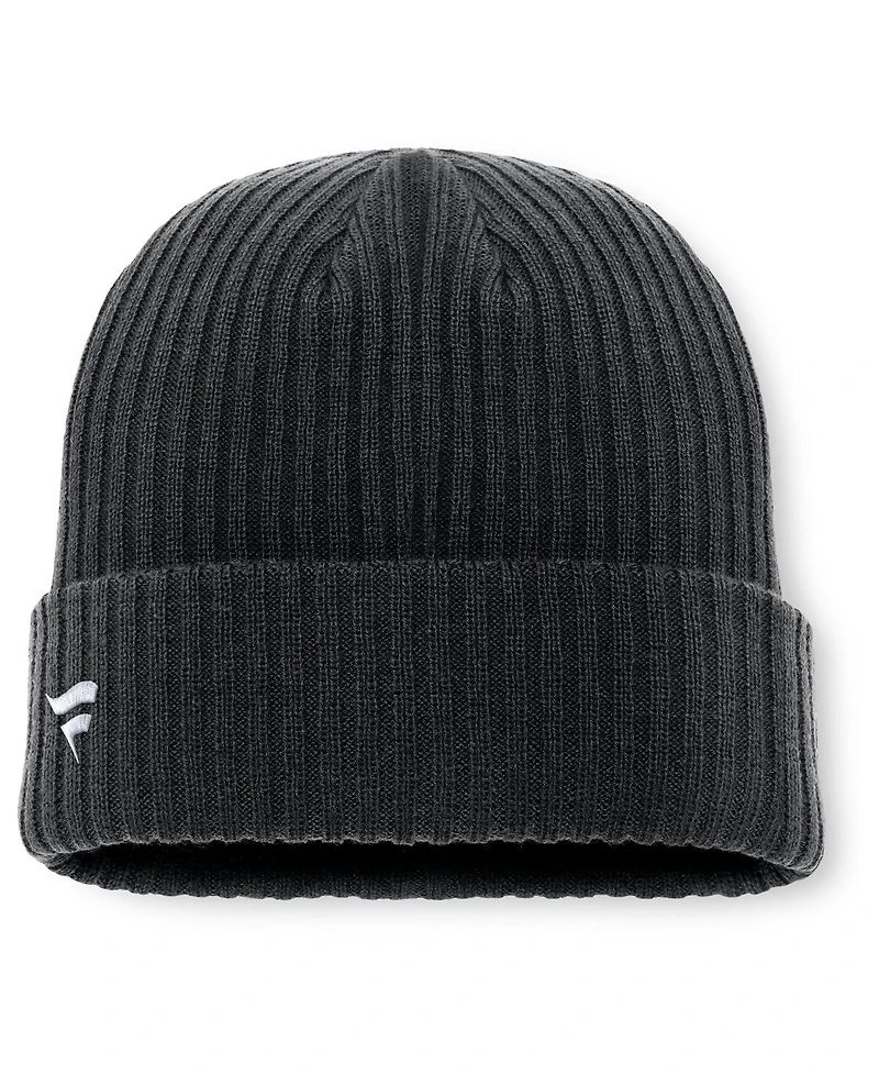 Fanatics Men's Black Boston Bruins Primary Logo Cuffed Knit Hat