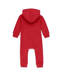Wear by Erin Andrews Baby Boys and Girls Scarlet San Francisco 49ers Hooded Fleece Coverall