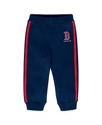 Wear by Erin Andrews Newborn 2-Piece Navy Boston Red Sox Fleece Crewneck and Pants Set