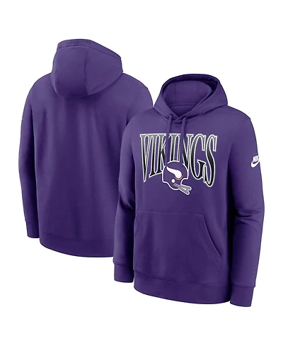 Nike Men's Purple Minnesota Vikings Full Blitz Club Fleece Pullover Hoodie
