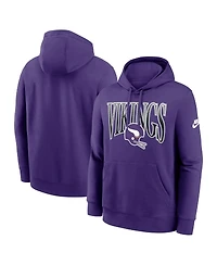 Nike Men's Purple Minnesota Vikings Full Blitz Club Fleece Pullover Hoodie