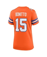 Nike Women's Nik Bonitto Orange Denver Broncos Alternate 2 Mile High Collection 1977 Throwback Game Jersey