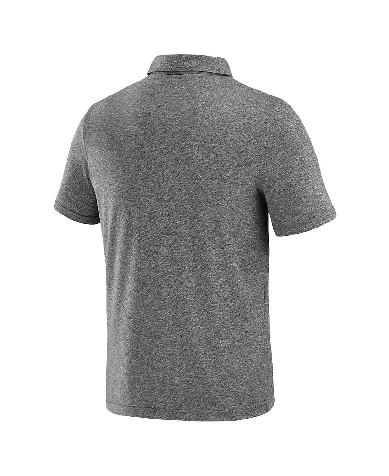 J. Palmer Men's Heather Black Georgia Bulldogs Four Down Polo Shirt