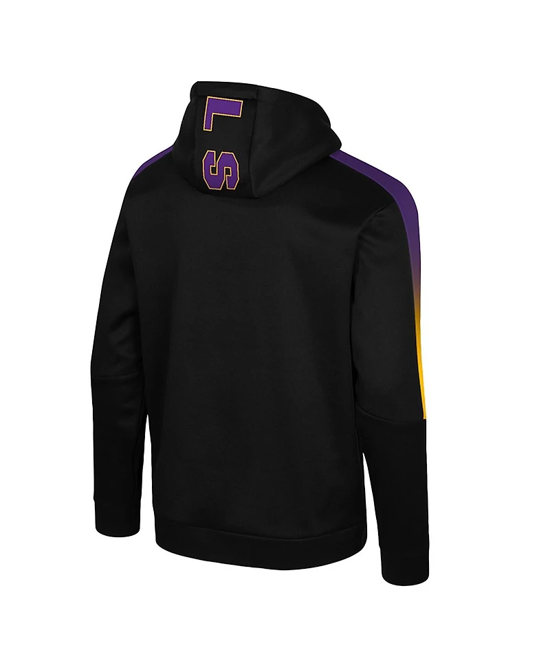 Colosseum Men's Black Lsu Tigers the Gang Blackout Hoodie