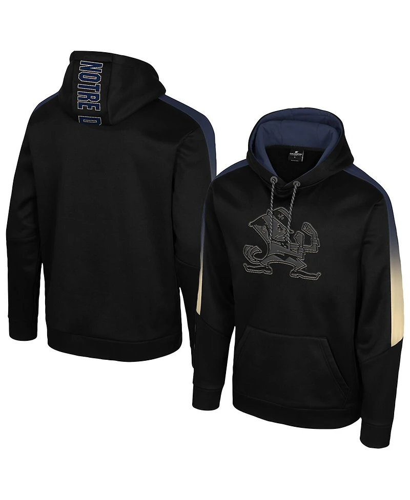 Colosseum Men's Black Notre Dame Fighting Irish the Gang Blackout Hoodie