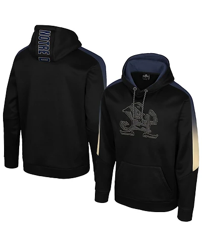 Colosseum Men's Black Notre Dame Fighting Irish the Gang Blackout Hoodie