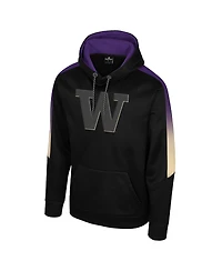 Colosseum Men's Black Washington Huskies the Gang Blackout Hoodie