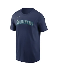 Nike Men's Cal Raleigh Navy Seattle Mariners Name Number Player Nickname T-Shirt