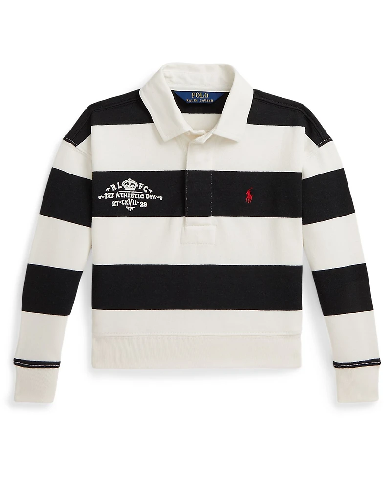 Polo Ralph Lauren Girls 2T-6X Embroidered Rugby Sweatshirt