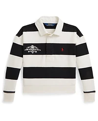 Polo Ralph Lauren Girls 2T-6X Embroidered Rugby Sweatshirt