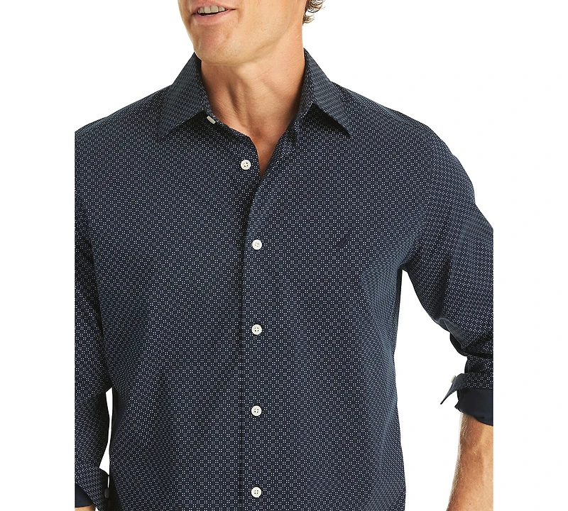 Nautica Men's Printed Long Sleeve Shirt