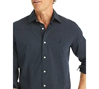 Nautica Men's Printed Long Sleeve Shirt