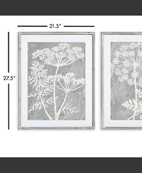 Blooming Queen Anne's Lace Prints, Set Of 2