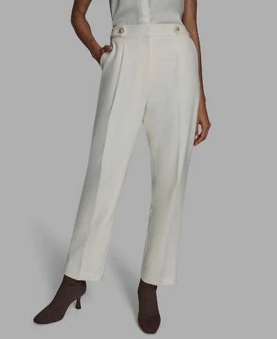 Bcbg Women's Pleated High Rise Wide Leg Pants