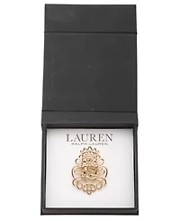 Lauren Ralph Lauren Gold-Tone Polished Scroll Pin