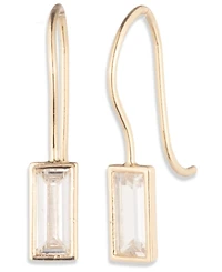 Lauren Ralph Cubic Zirconia Baguette Gold-Tone Drop Earrings (also Silver-Tone)