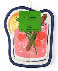 kate spade new york Festive Cocktail 2-Pc. Pot Holder Set