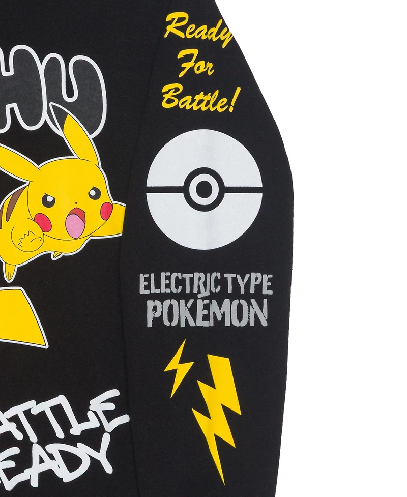 Pokemon Boys 5-20 Graffiti Detail Long Sleeves Hoodie