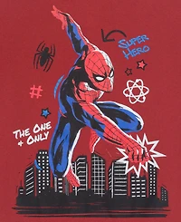 Spider-Man Boys 5-20 Printed Hooded Sweatshirt