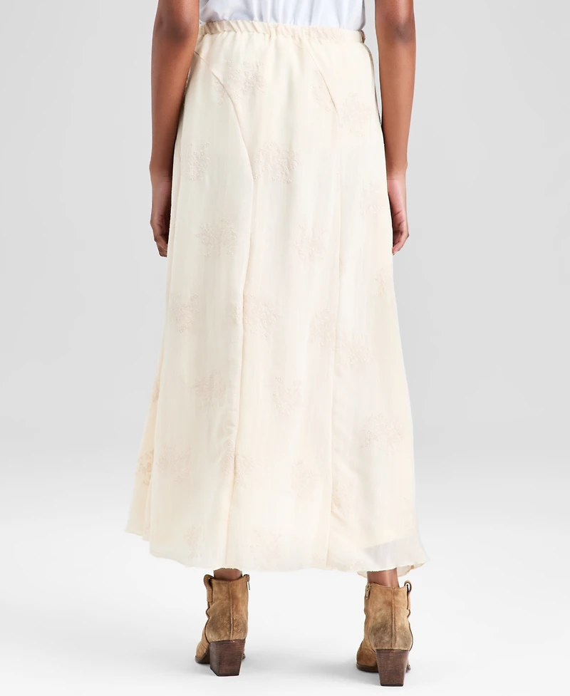 And Now This Women's Embroidered Paneled Maxi Skirt, Macy's Exclusive