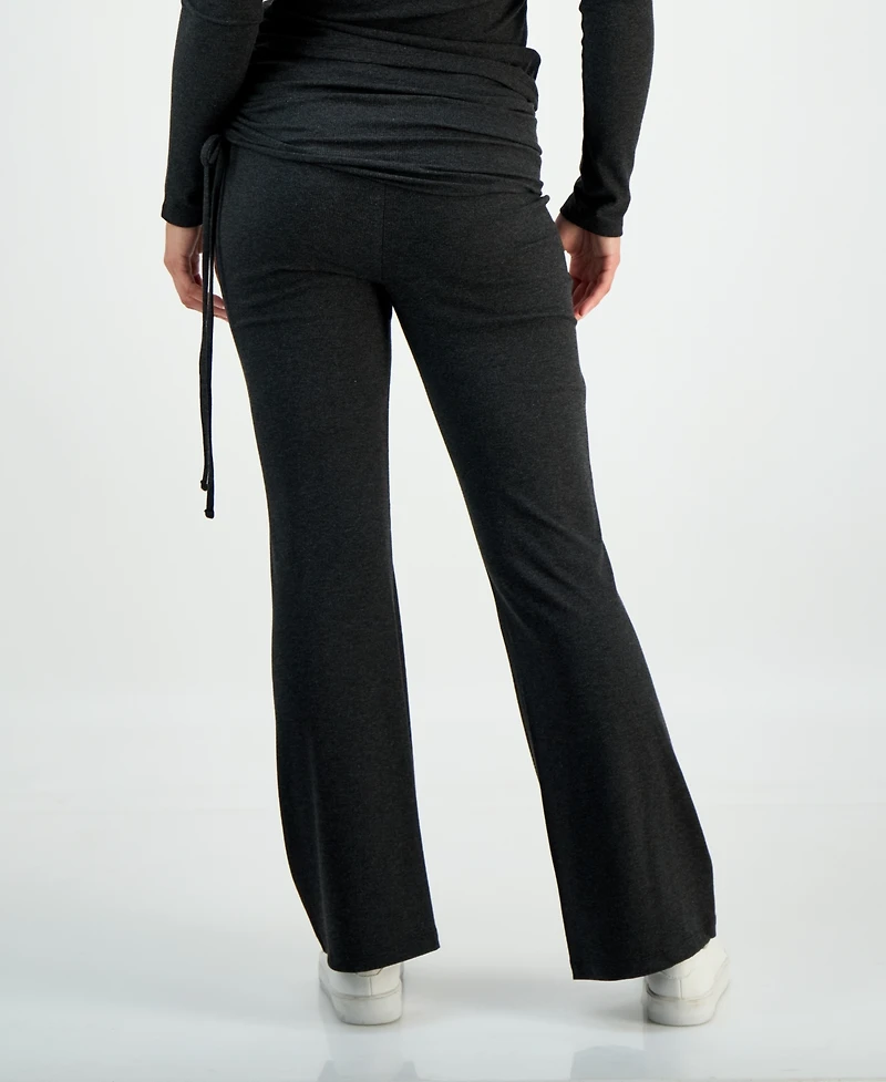 I.n.c. International Concepts Petite Foldover-Waist Wide-Leg Pants, Macy's Exclusive