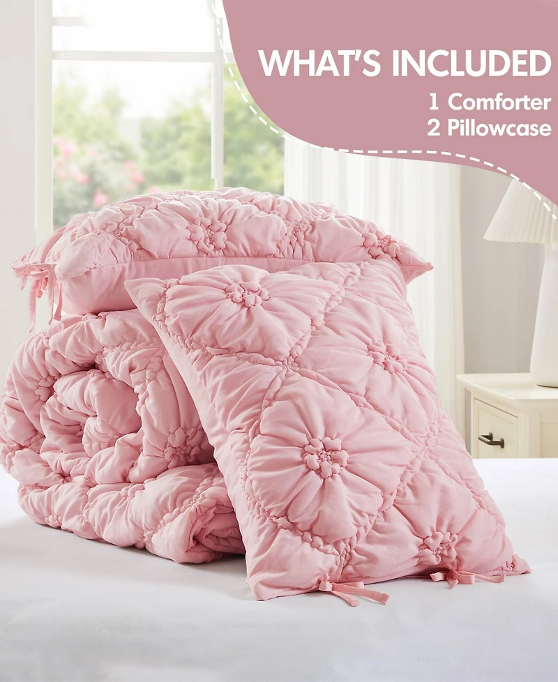 Intelligent Design Lily Floral 3-Pc. Comforter Set, King