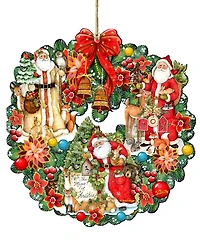 Designocracy Classic Christmas Santa Wood Ornament