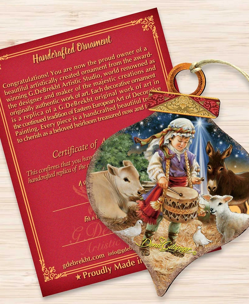Designocracy Little Drummer Boy Holiday Ornament