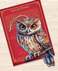 Designocracy Alaskan Great Horned Owl Wooden Ornament