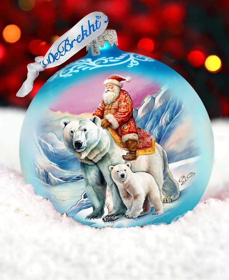G. Debrekht Arctic Adventurer Le Glass Ornament